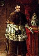 Jose Legarda Portrait of Manuel de Alday, bishop of Santiago de Chile oil painting on canvas
